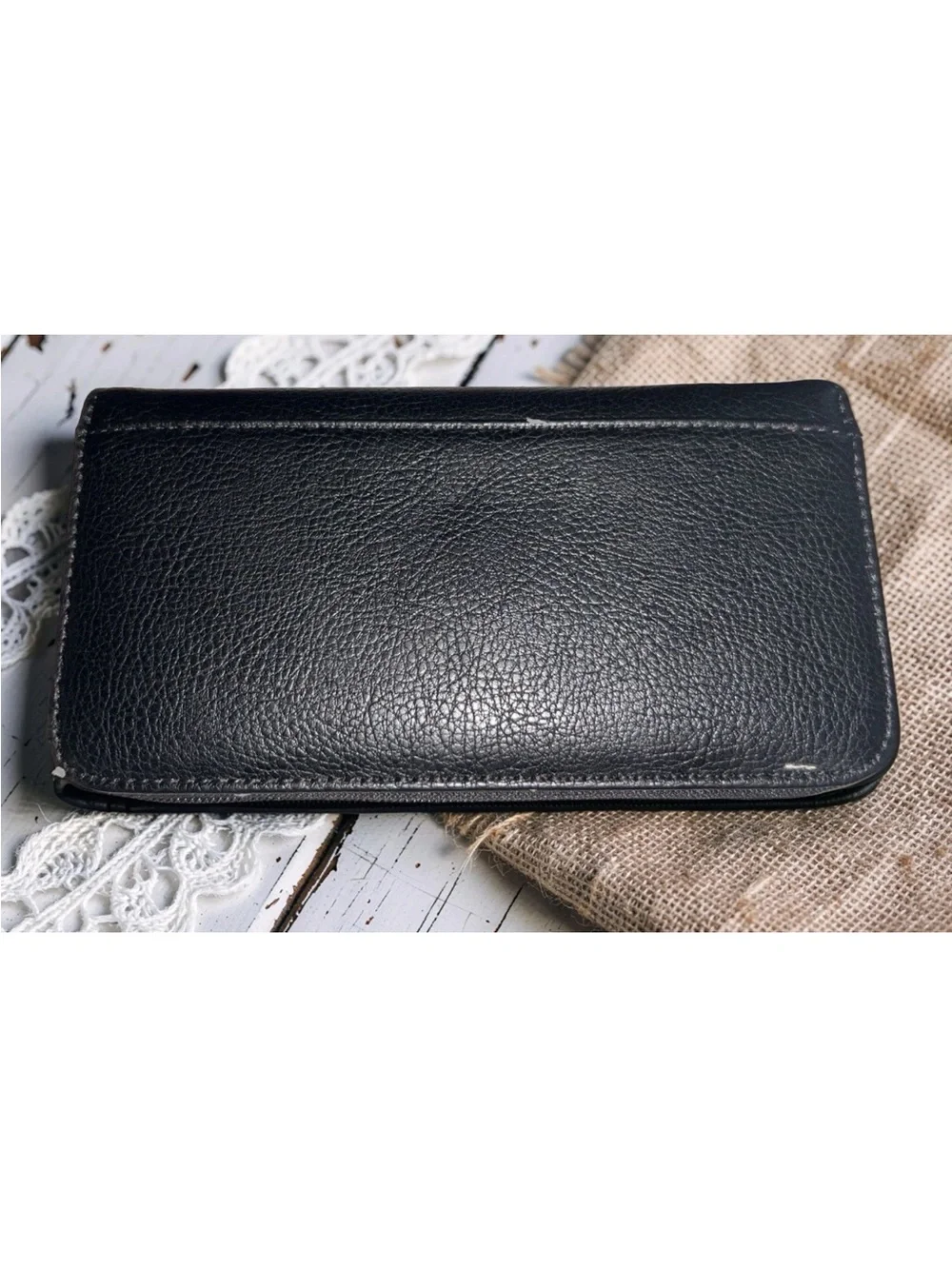 Montana West Black Studded Southwestern Western Black Leather Wallet Brand New